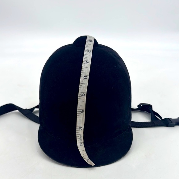 Vintage Zaldi Velvet Made In Spain Equestrian Polo Horseback Riding Helmet 6 7/8 - Picture 12 of 13